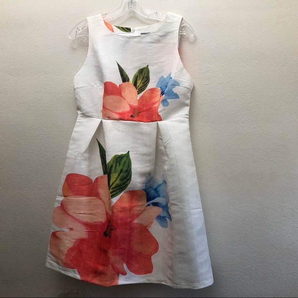 Christian Siriano Women's Size M Sleeveless Bold Floral Print Mini Summer Dress - Picture 2 of 9